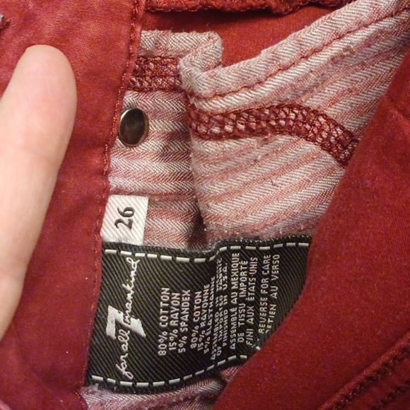 7 for all mankind womens size 26 - Picture 7 of 8